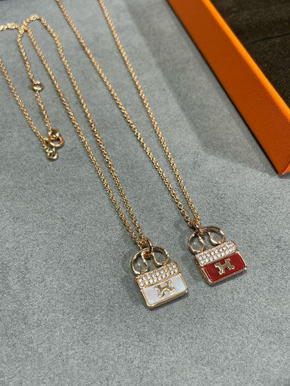[Solara Jewelry]H CIRCE MOISSANITE PENDANT NECKLACE GOLD