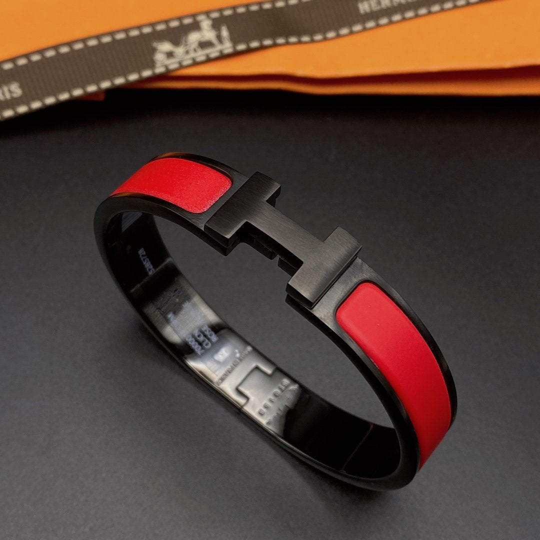 [Solara Jewelry]CLIC HM SO BLACK RED BRACELET