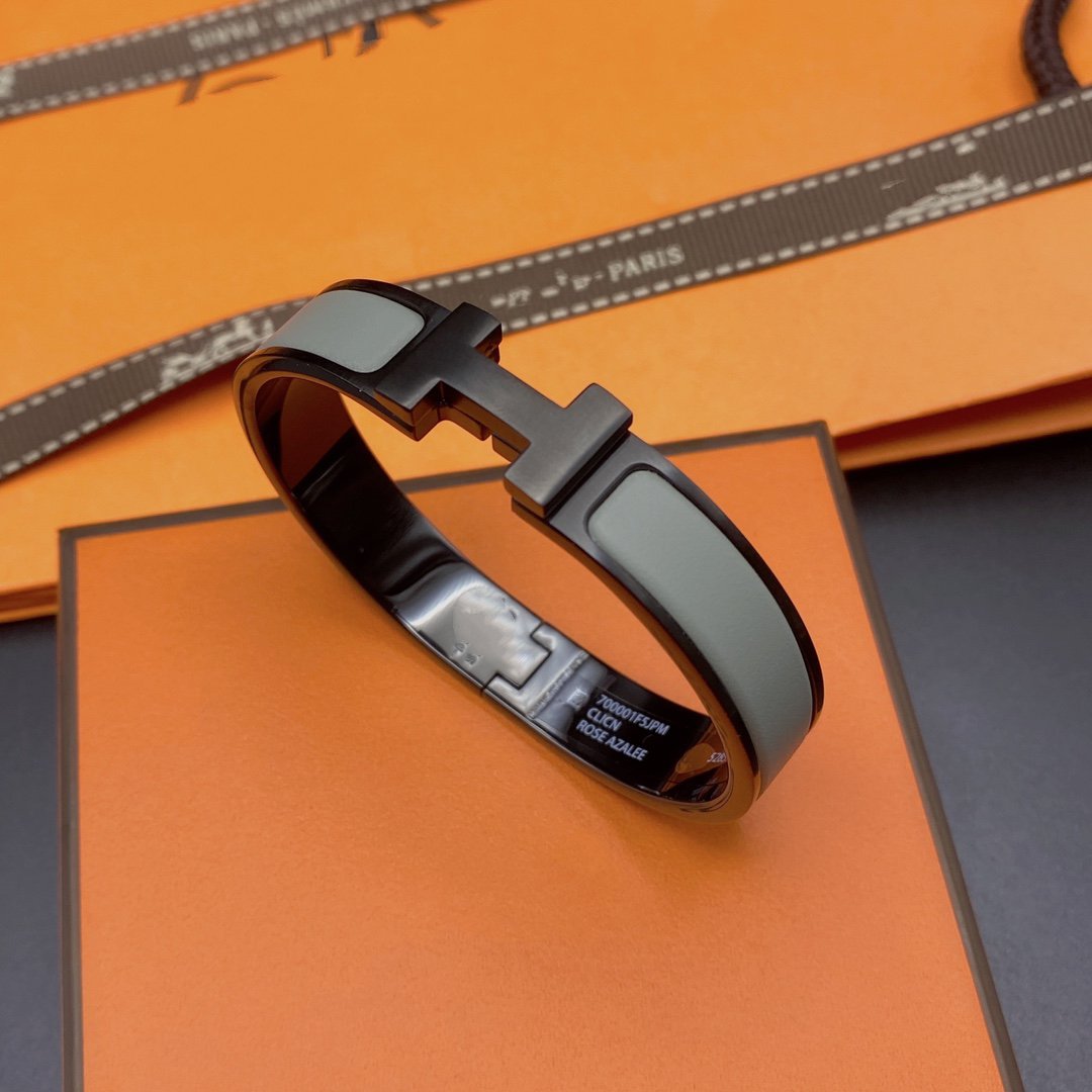 [Solara Jewelry]CLIC HM SO BLACK GREY BRACELET