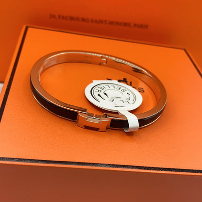 [Solara Jewelry]CLASSIC HM CLIC BLACK 8MM ENAMEL BRACELET