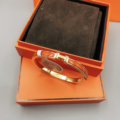 [Solara Jewelry]CLASSIC HM CLIC RED 8MM ENAMEL BRACELET