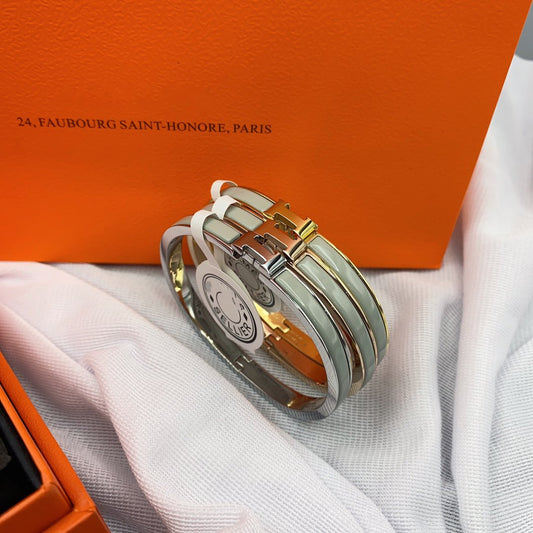 [Solara Jewelry]CLASSIC HM CLIC GREEN 8MM ENAMEL BRACELET