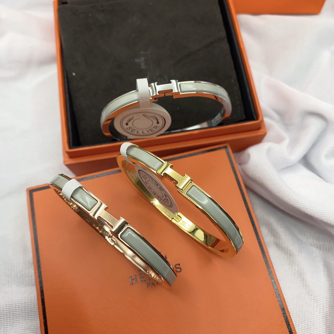 [Solara Jewelry]CLASSIC HM CLIC GREEN 8MM ENAMEL BRACELET