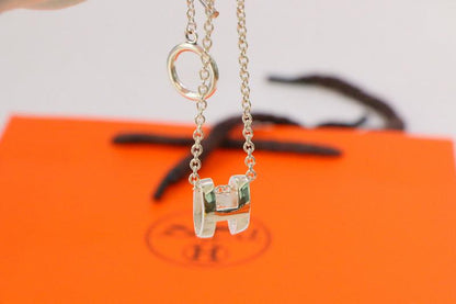 [Solara Jewelry]HM NECKLACE H LETTER OVAL SERIES