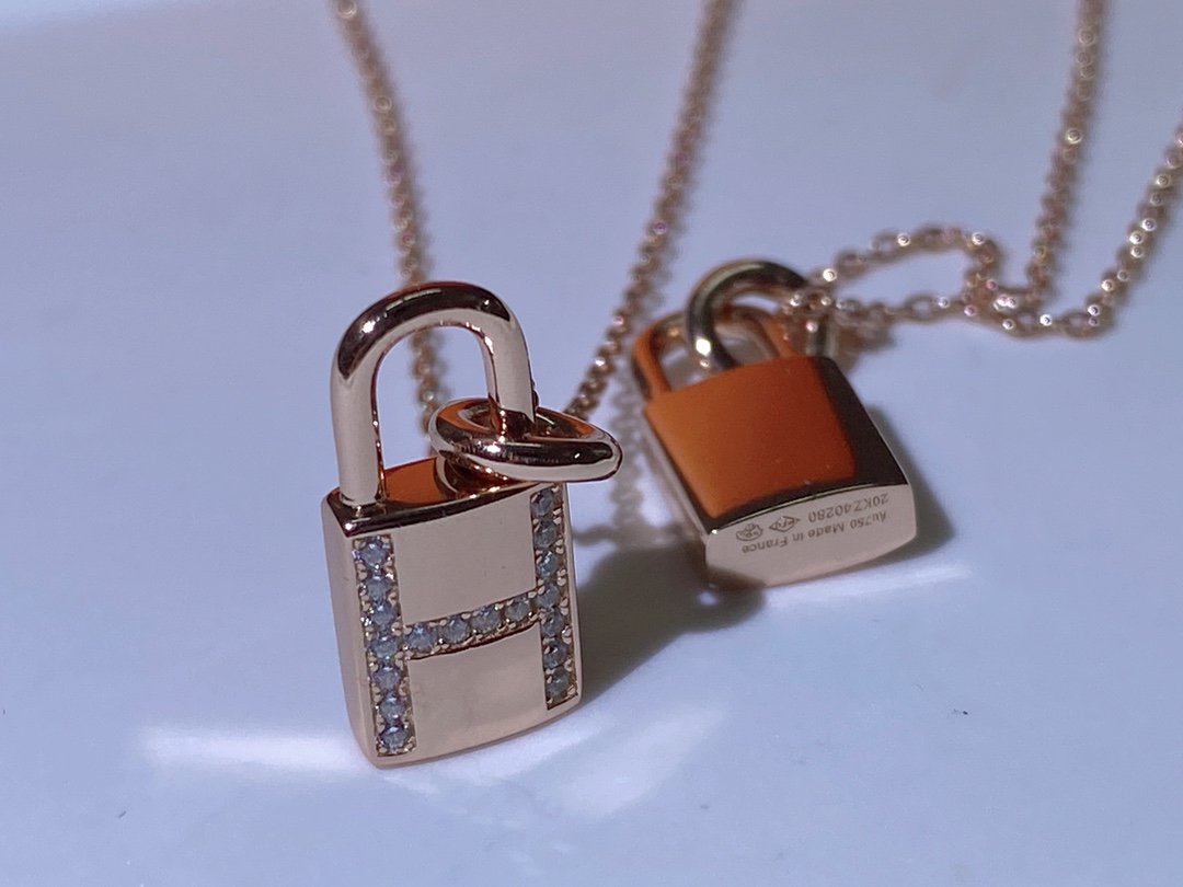 [Solara Jewelry]HM ADVANCED NICHE LOCK HEAD NECKLACE DIAMONDS