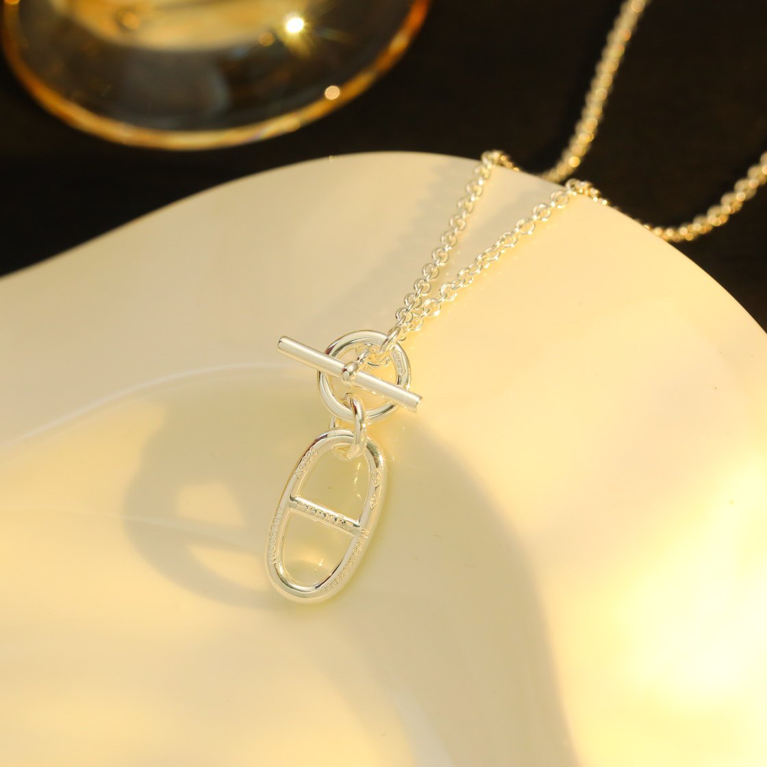 [Solara Jewelry]HM CHAINE D'ANCRE PENDANT NECKLACE STERLING SILVER