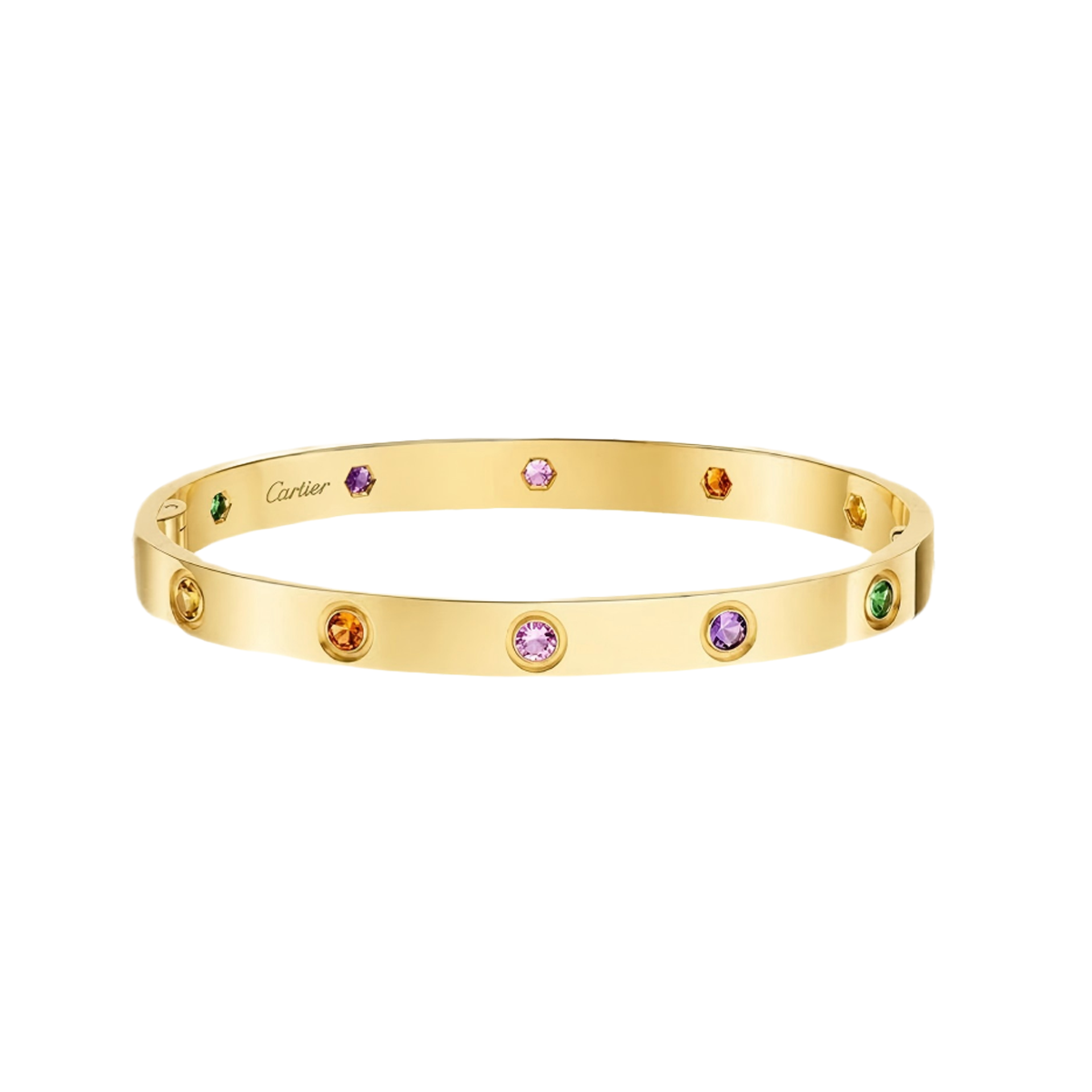 [Solara jewelry]2026 RAINBOW LOVE BRACELET 6.1MM  10 DIAMONDS