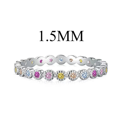 [Solara Jewelry]Radiant Sparkling Round Cut Daily Ring