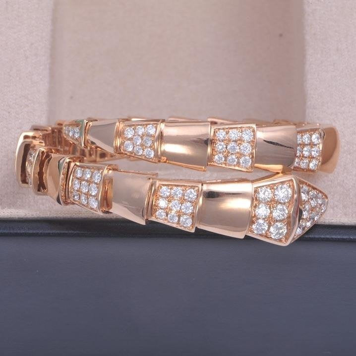 [Solara Jewelry]SERPENTI BRACELET PINK GOLD DIAMOND