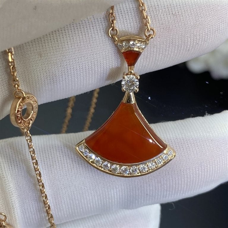 [Solara Jewelry]DREAM NECKLACE CARNELIAN DIAMOND