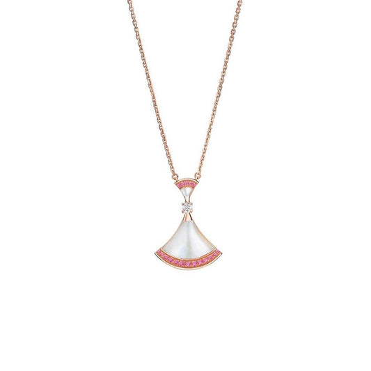 [Solara Jewelry]DREAM NECKLACE MOP PINK DIAMOND