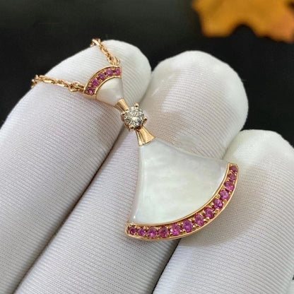 [Solara Jewelry]DREAM NECKLACE MOP PINK DIAMOND