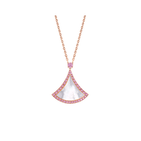 [Solara Jewelry]DREAM NECKLACE MOP DIAMOND PINK