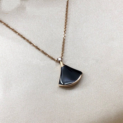 [Solara Jewelry]DREAM NECKLACE ONYX 1 DIAMOND