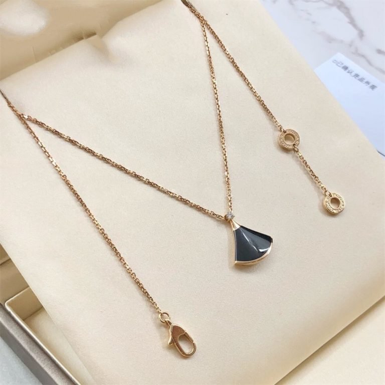 [Solara Jewelry]DREAM NECKLACE ONYX 1 DIAMOND
