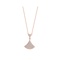 [Solara Jewelry]DREAM NECKLACE PINK GOLD FULL DIAMOND