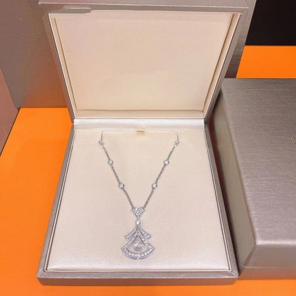 [Solara Jewelry]DREAM NECKLACE WHITE DIAMOND SILVER