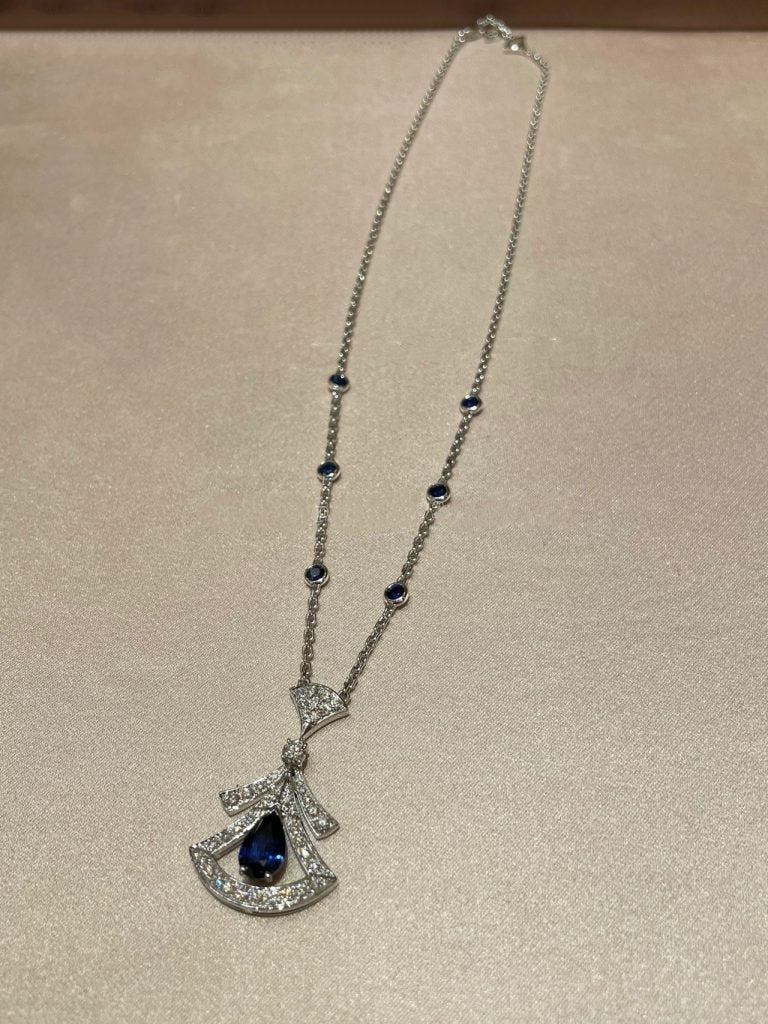 [Solara Jewelry]DREAM NECKLACE AGATE DIAMOND SILVER