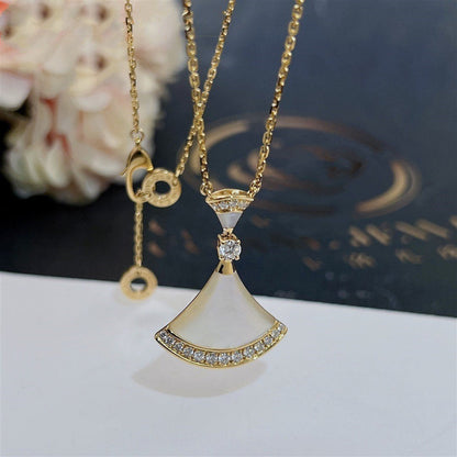 [Solara Jewelry]DREAM NECKLACE MOP GOLD DIAMOND