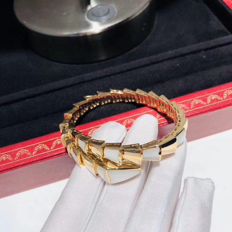 [Solara Jewelry]SERPENTI BRACELET MOP GOLD