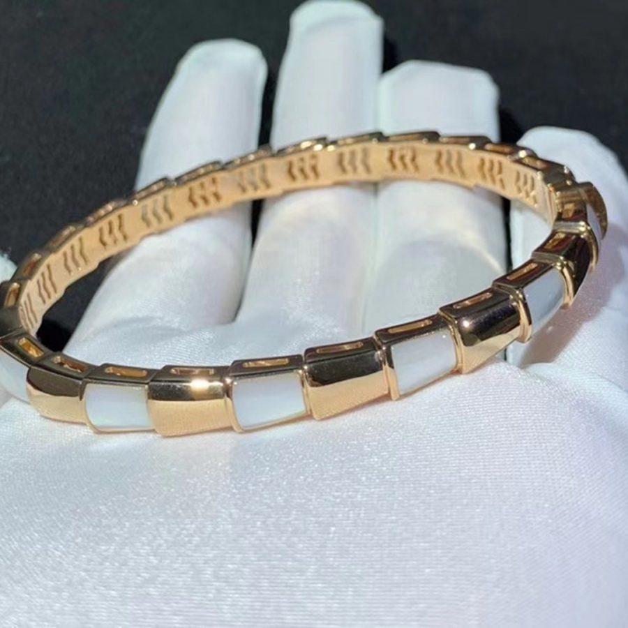 [Solara Jewelry]SERPENTI BRACELET PINK GOLD MOP