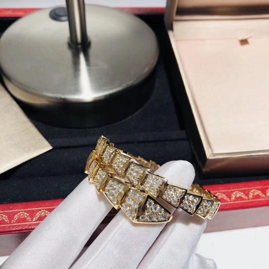 [Solara Jewelry]SERPENTI BRACELET 8MM GOLD DIAMOND