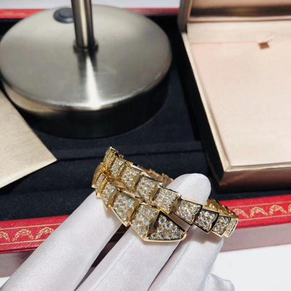 [Solara Jewelry]SERPENTI BRACELET 8MM GOLD DIAMOND