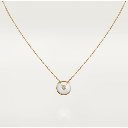 [Solara Jewelry]AMULETTE ROSE GOLD MOP NECKLACE