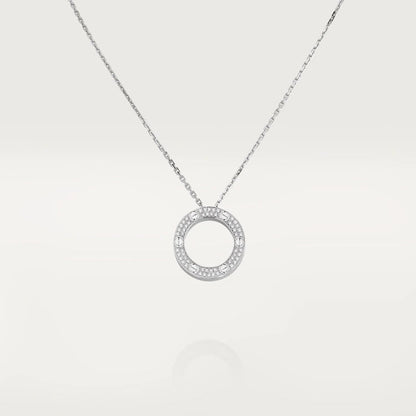 [Solara Jewelry]LOVE NECKLACE ADJUSTABLE SILVER