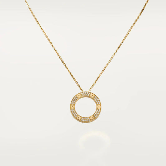 [Solara Jewelry]LOVE NECKLACE ADJUSTABLE ROSE GOLD