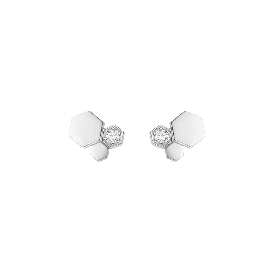 [Solara Jewelry]BEE LOVE SILVER DIAMOND EARRINGS