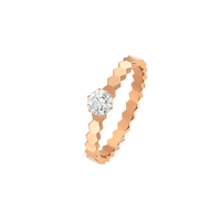[Solara Jewelry]BEE LOVE RING PINK GOLD 1 DIAMOND