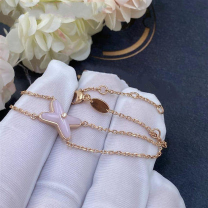 [Solara Jewelry]JEUX BRACELET PINK MOP PINK GOLD 1 DIAMOND