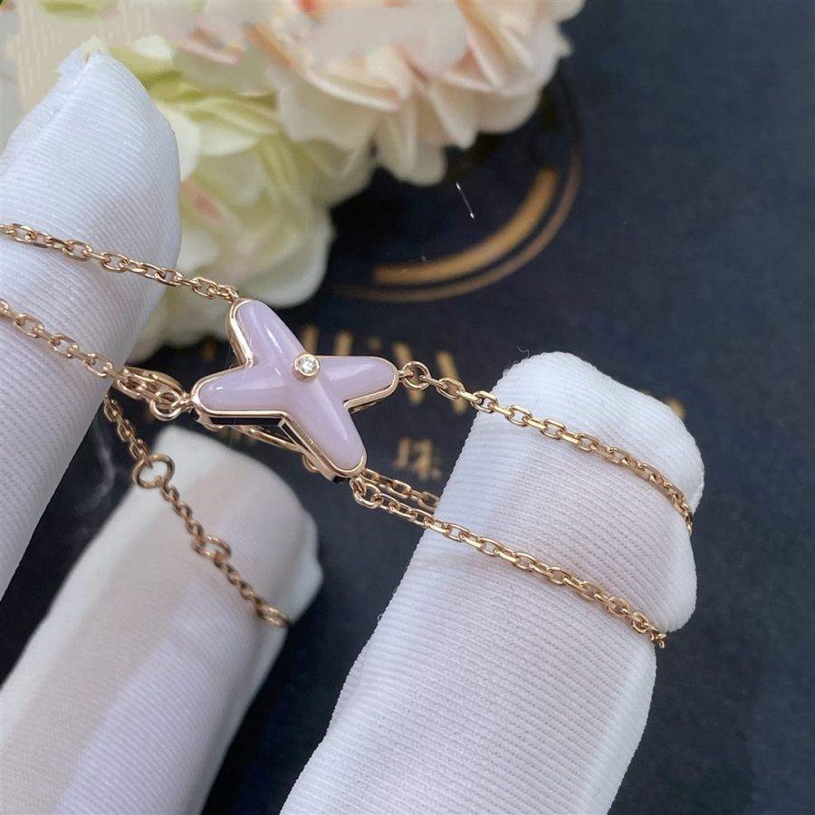 [Solara Jewelry]JEUX BRACELET PINK MOP PINK GOLD 1 DIAMOND