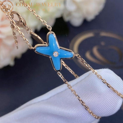 [Solara Jewelry]JEUX BRACELET TURQUOISE PINK GOLD 1 DIAMOND