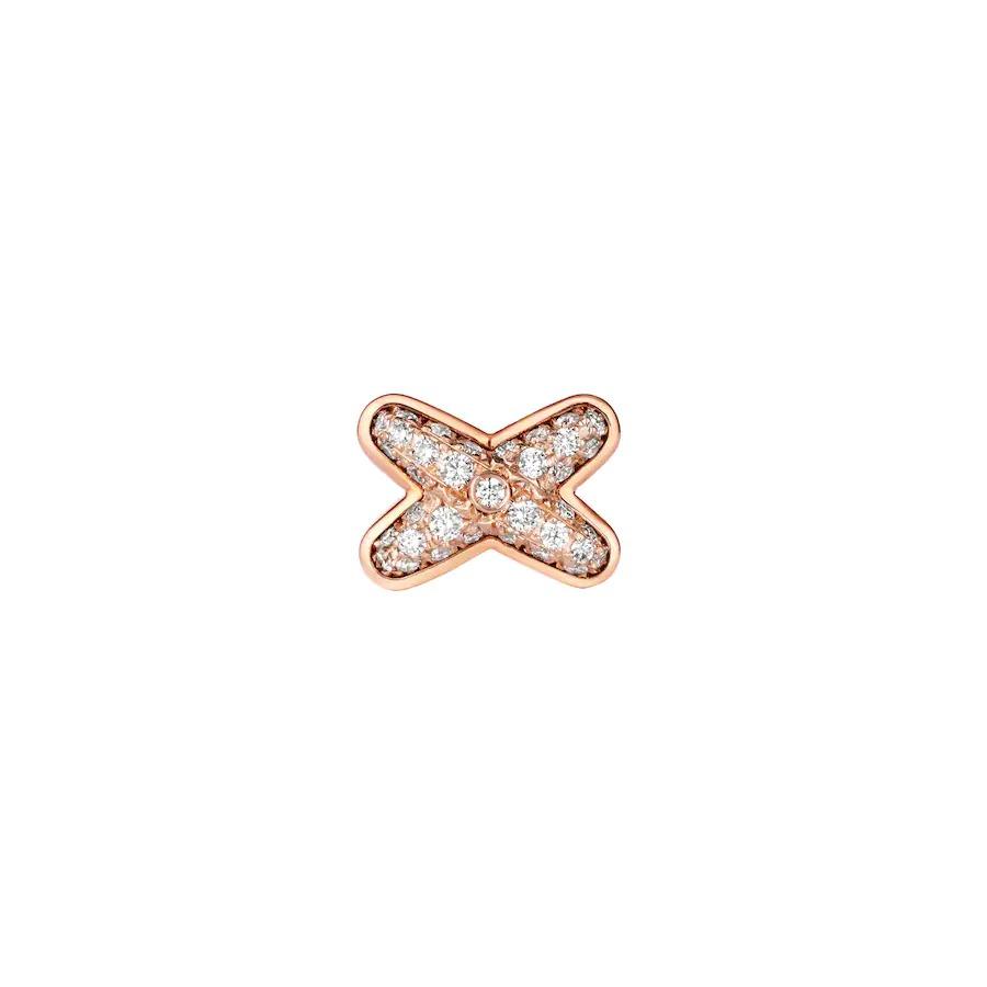 [Solara Jewelry]JEUX DE PINK GOLD DIAMOND EARRINGS