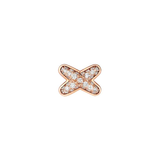 [Solara Jewelry]JEUX DE PINK GOLD DIAMOND EARRINGS