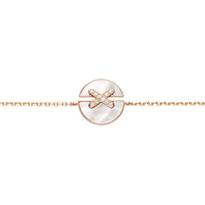 [Solara Jewelry]JEUX DE BRACELET MOP PINK GOLD DIAMONDS