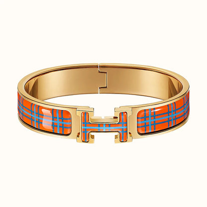 [Solara Jewelry]H TARTAN BRACELET 12MM
