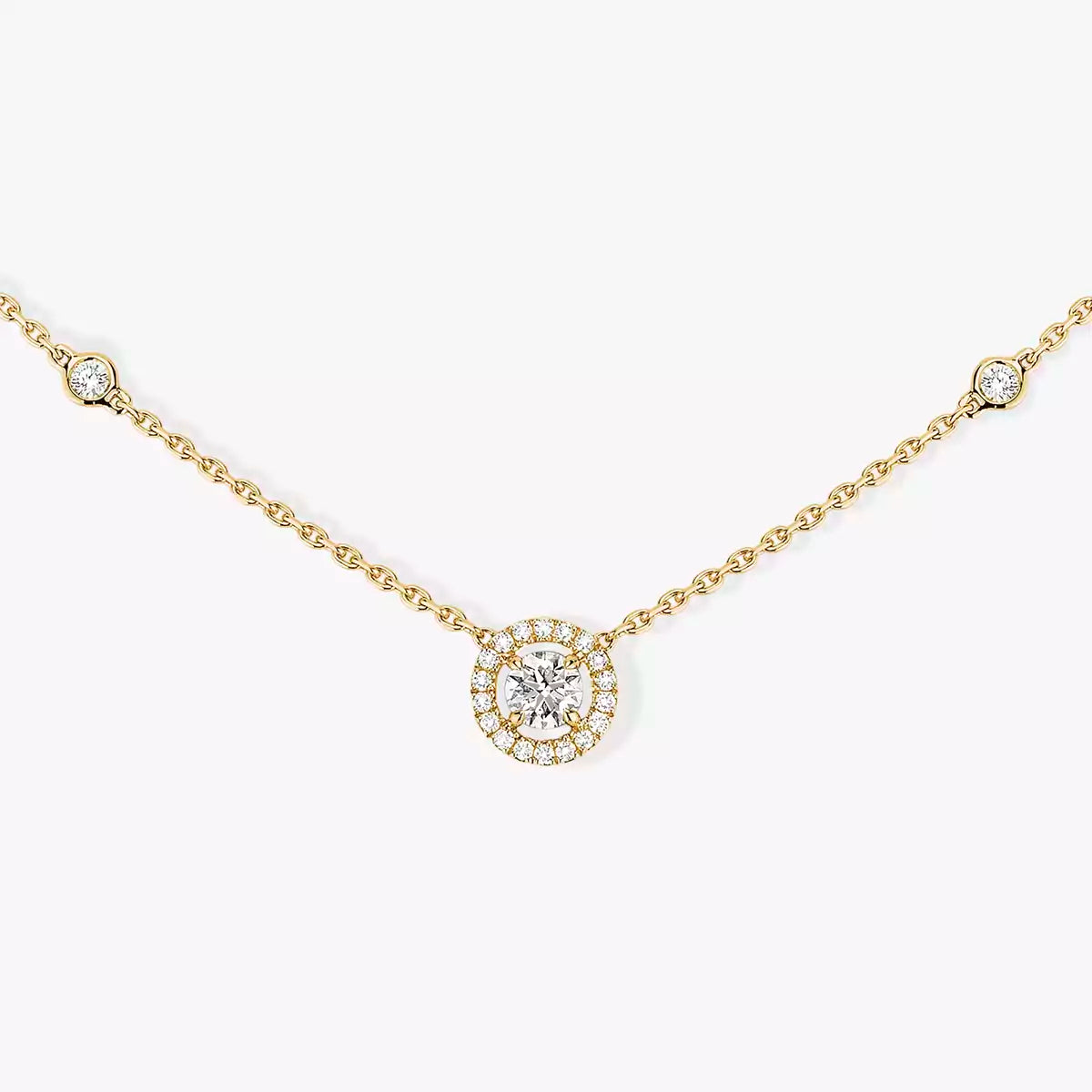 [Solara jewelry]Diamond Necklace 0,20ct Brilliant Shape Joy