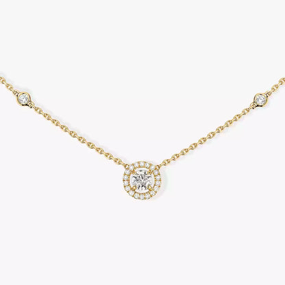 [Solara jewelry]Diamond Necklace 0,20ct Brilliant Shape Joy