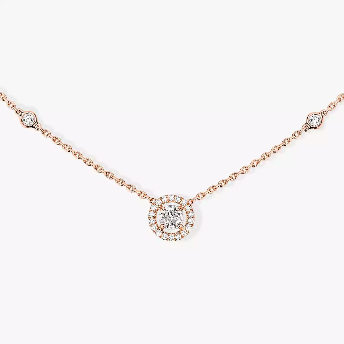 [Solara jewelry]Diamond Necklace 0,20ct Brilliant Shape Joy