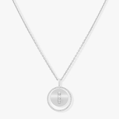 [Solara jewelry]LUCKY MOVE MM SILVER DIAMOND NECKLACE