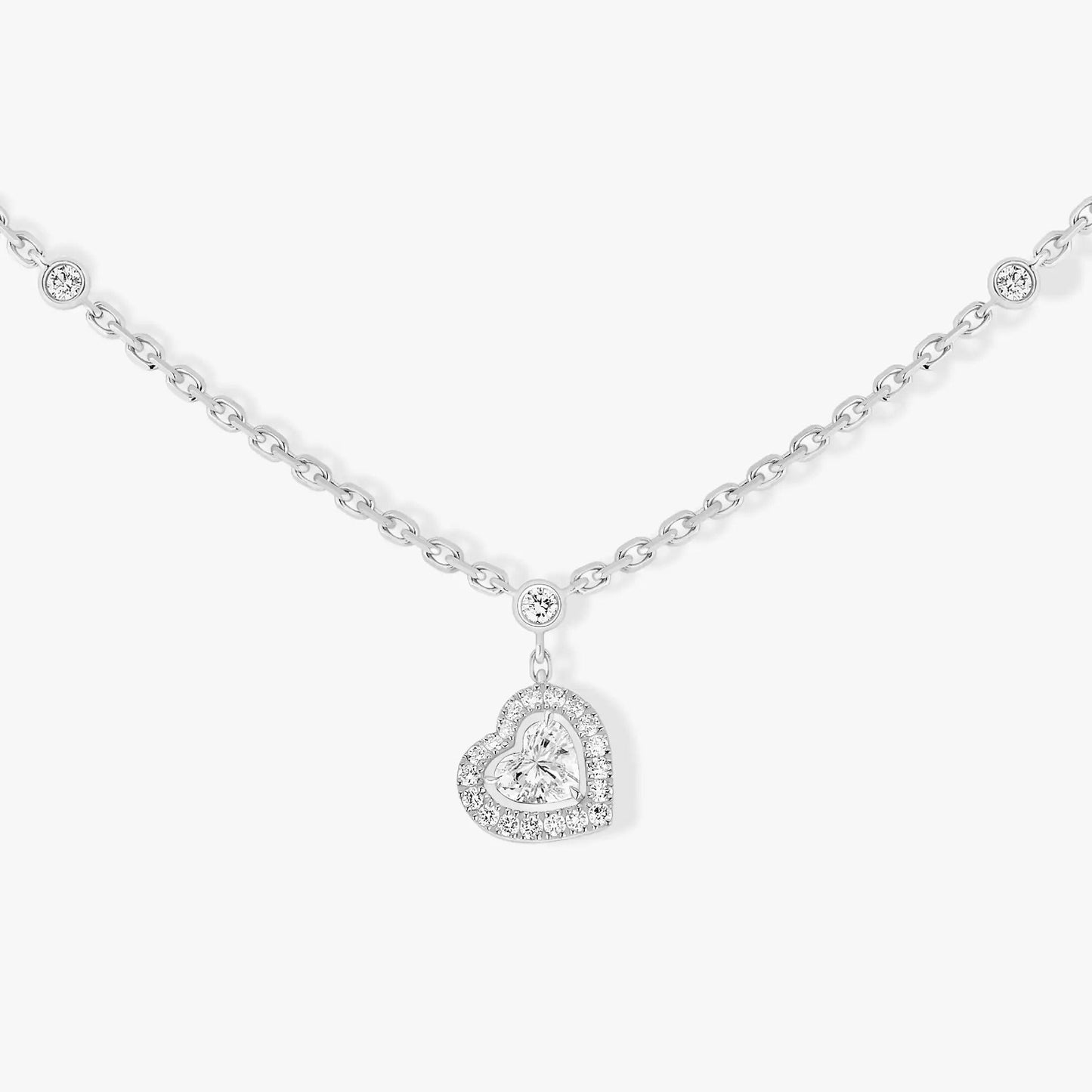 [Solara jewelry]JOY HEART DIAMOND NECKLACE