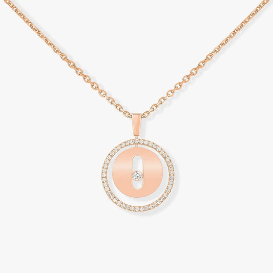 [Solara jewelry]LUCKY MOVE PM NECKLACE PINK GOLD DIAMOND