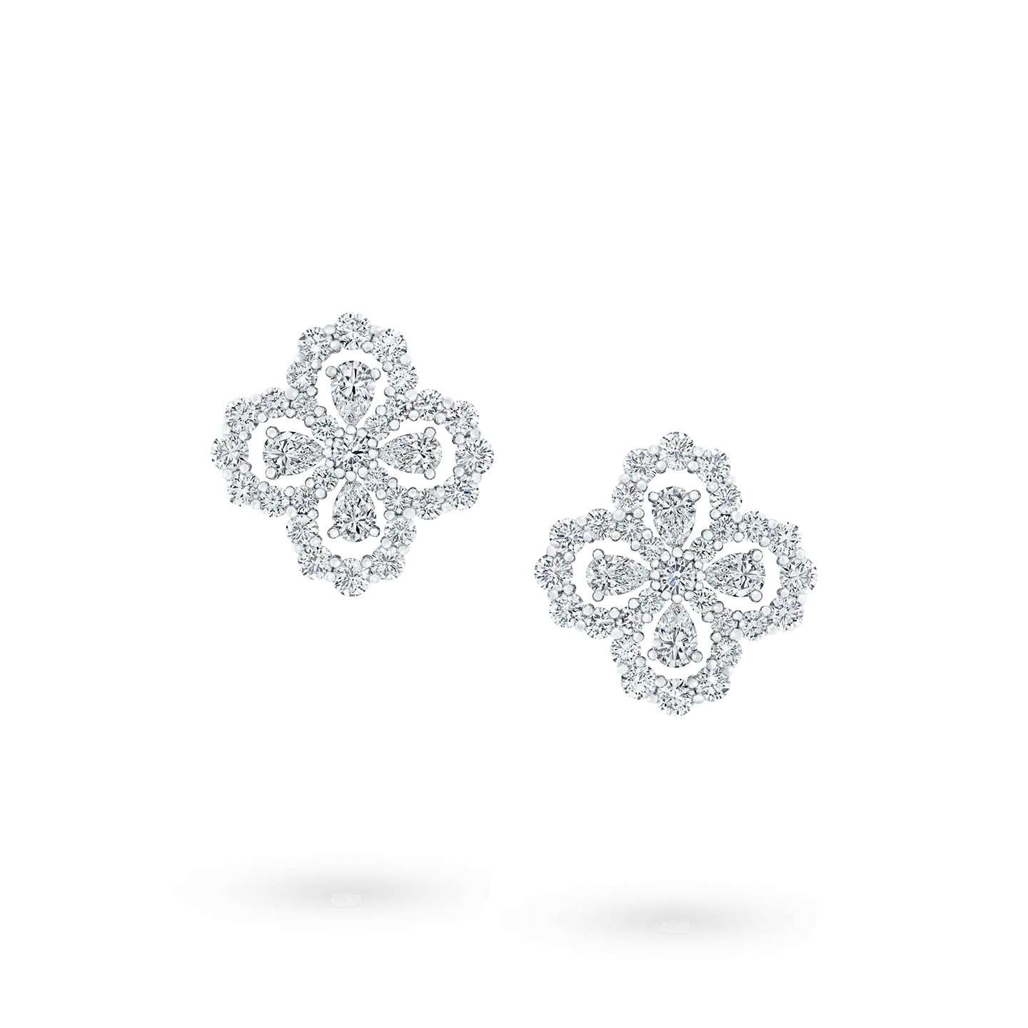 [Solara Jewelry]LOOP EARRINGS FULL MOTIF DIAMOND 16MM