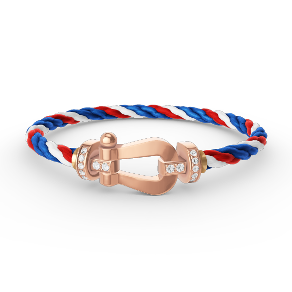 [Solara Jewelry]FORCE LARGE HORSESHOE HALF DIAMOND BRACELET ROSE GOLD
