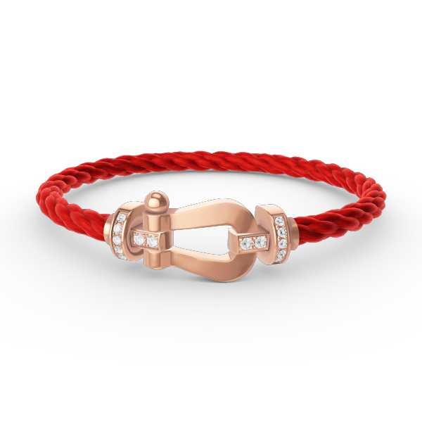 [Solara Jewelry]FORCE LARGE HORSESHOE HALF DIAMOND BRACELET ROSE GOLD