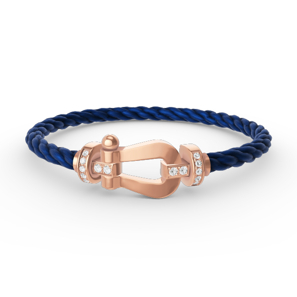 [Solara Jewelry]FORCE LARGE HORSESHOE HALF DIAMOND BRACELET ROSE GOLD