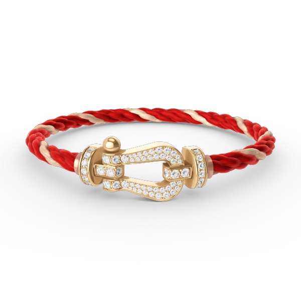 [Solara Jewelry]FORCE LARGE HORSESHOE FULL DIAMOND BRACELET GOLD
